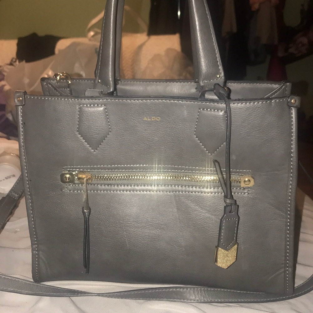 Dark gray Aldo bag.